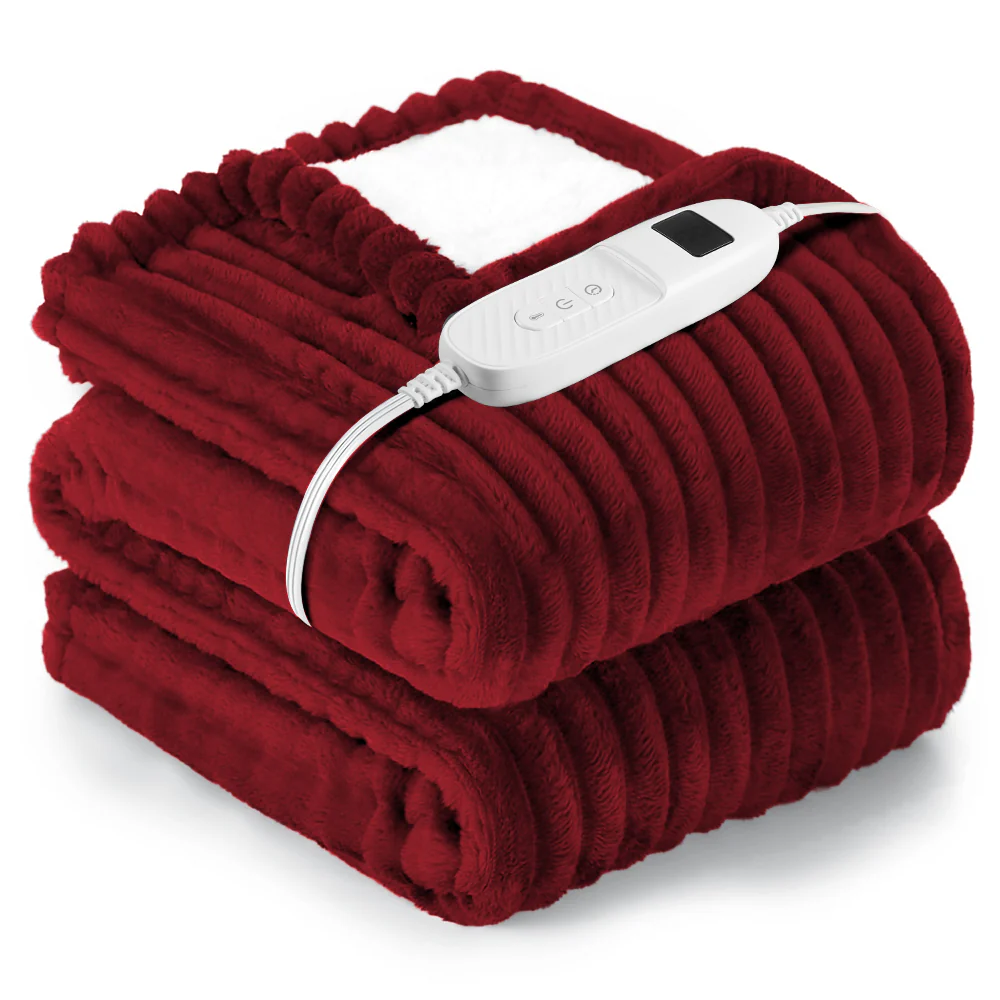 Heated Electric Throw Blanket, 50"x60", 6 Heat Levels, Auto-Off Timer, Machine Washable - Image 3